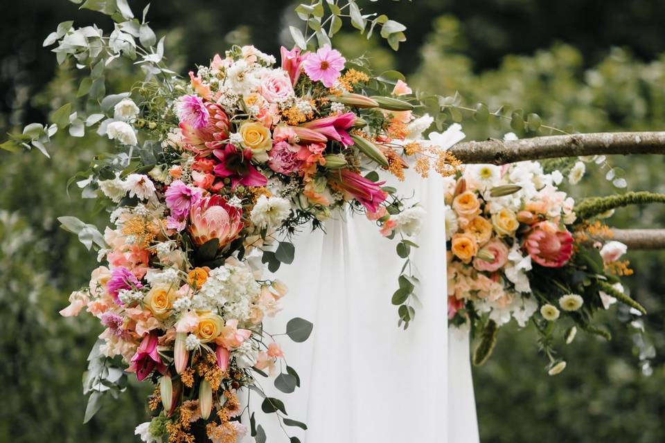Boho wedding flowers