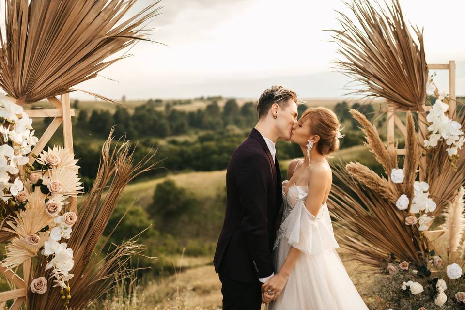 Boho wedding flowers