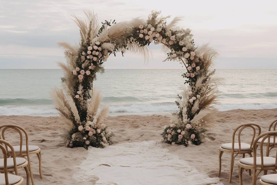 Elegant Pampas table