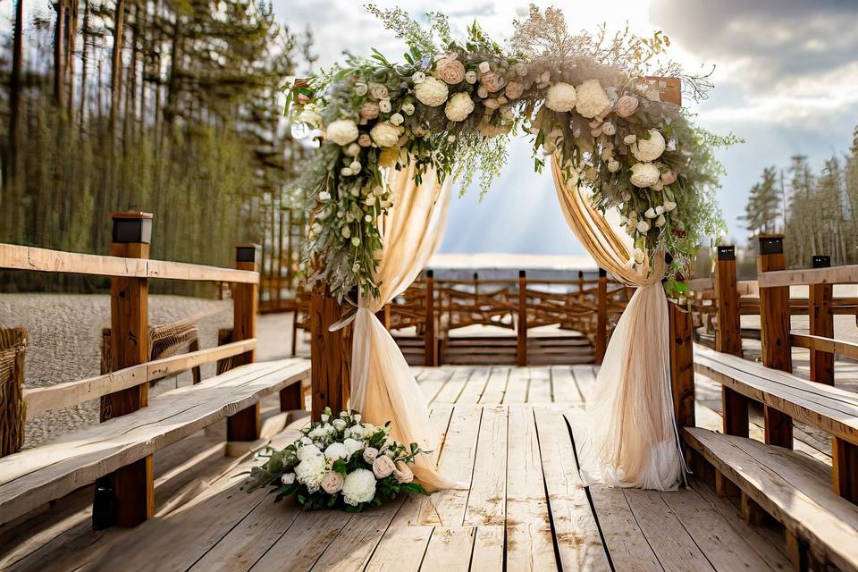 Boho wedding flowers