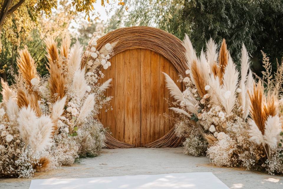 Boho wedding flowers