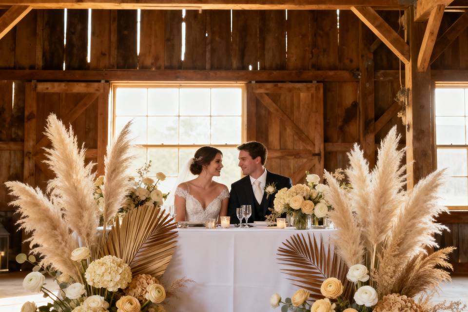Boho wedding flowers