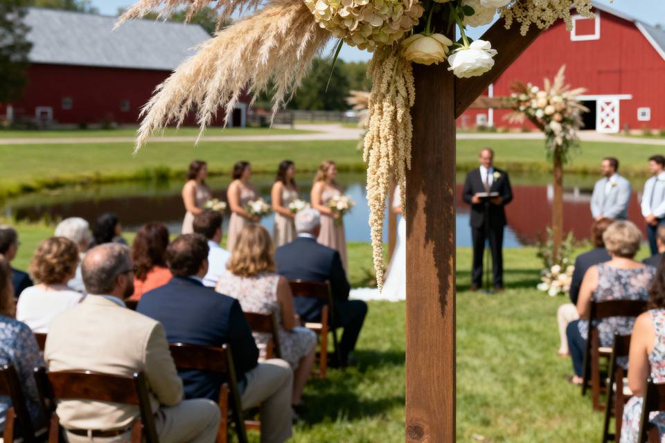 Boho wedding flowers