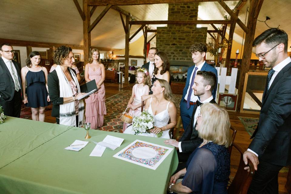 Ketubah signing ceremony