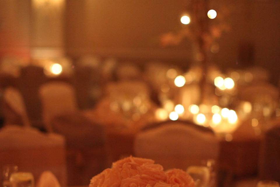 Romantic candlelight  Reception at Bel Voir Manor- Pen Ryn Estate