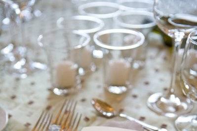 Wedding sparkling wine glasses