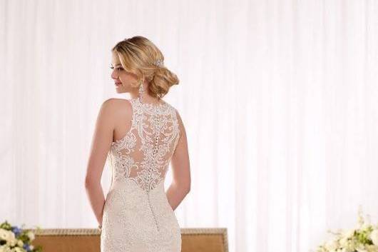 Lace trumpet style dress