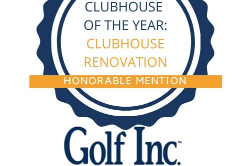 Award for Clubhouse Renovation