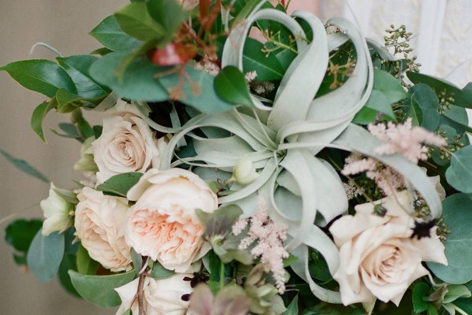 White rose bouquet