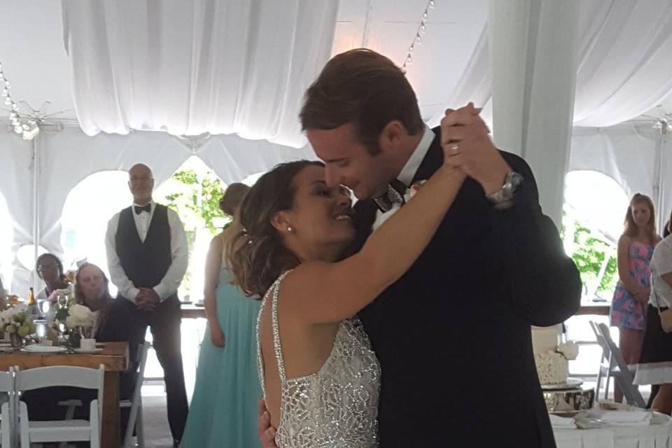 First dance for Katie and John at the Perry Hotel in Petoskey.