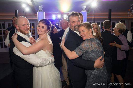 Slow dancing with the new Mr and Mrs Windle at Castle Farms, Charlevoix. Photo by Paul Retherford.