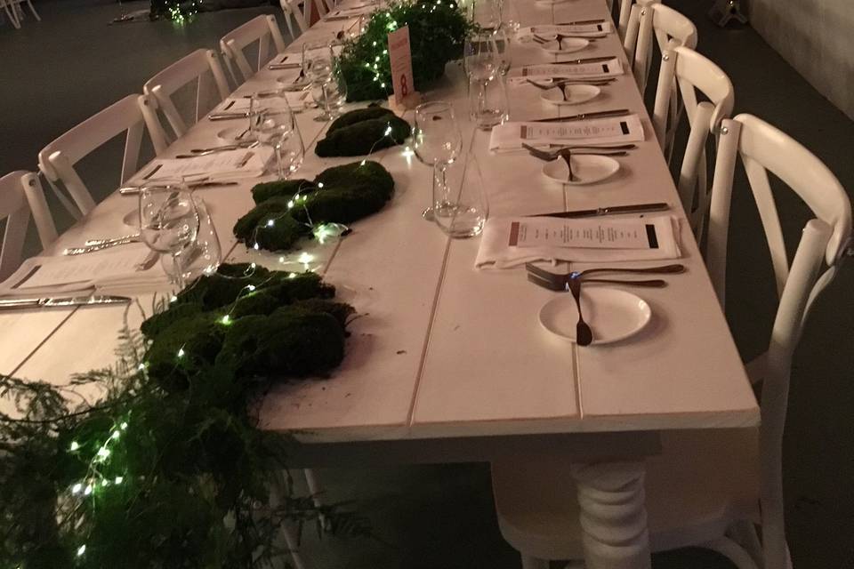 Ceremony in the barn