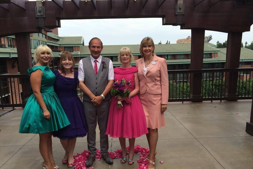 Pink themed wedding