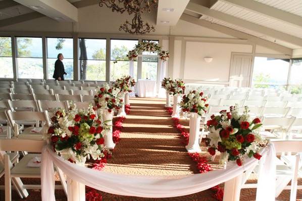 Indoor wedding ceremony