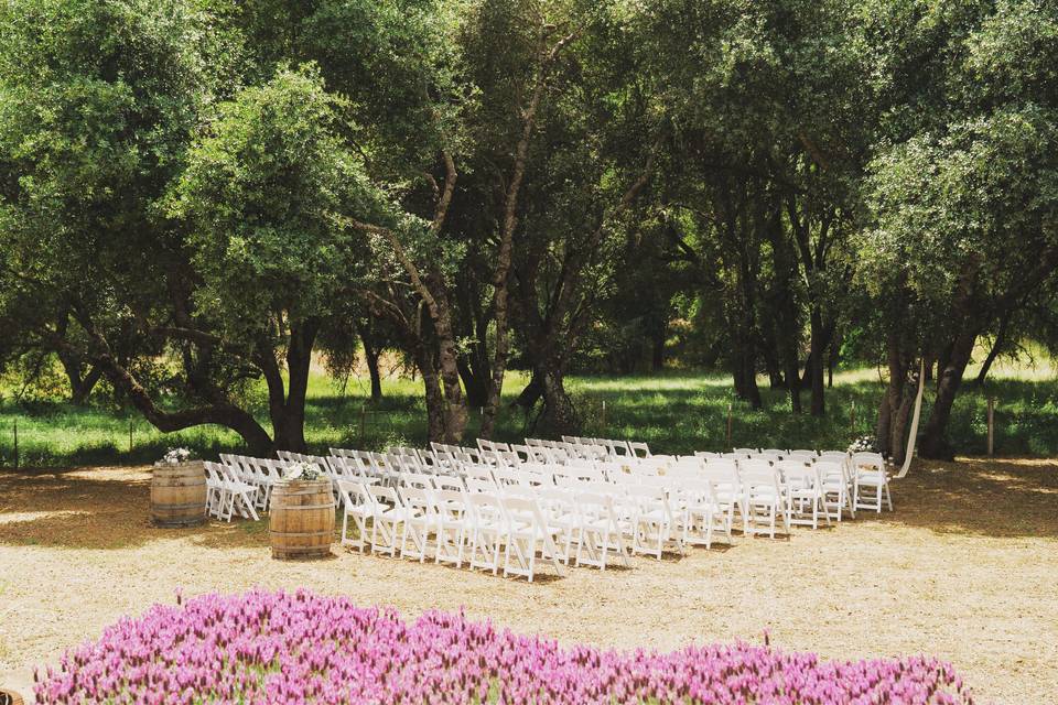 Ceremony site in May