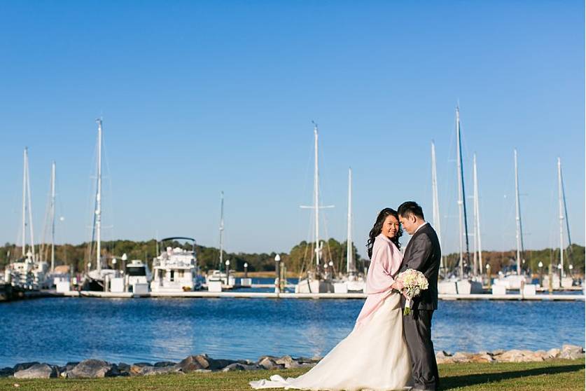 Couple by the lake