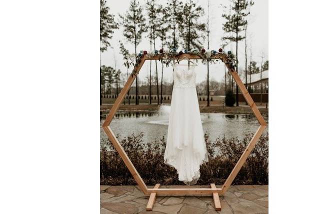 Wedding Gown with Arbor