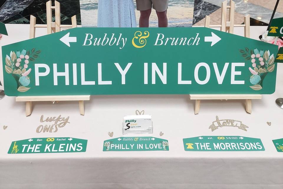 Custom metal street sign