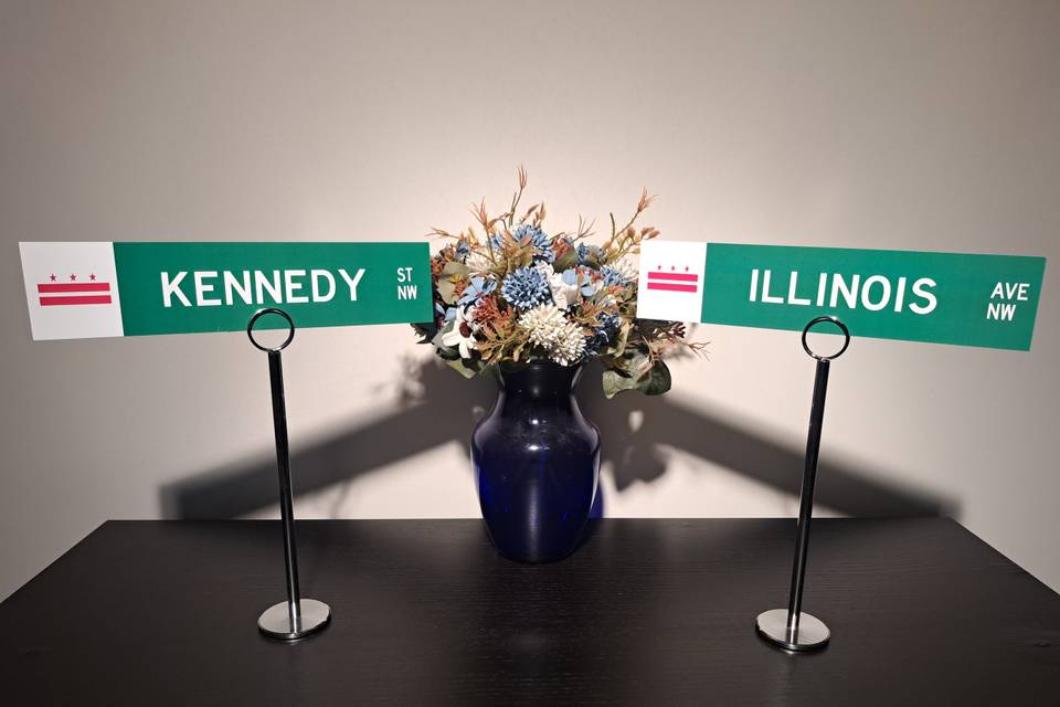 Washington DC table toppers