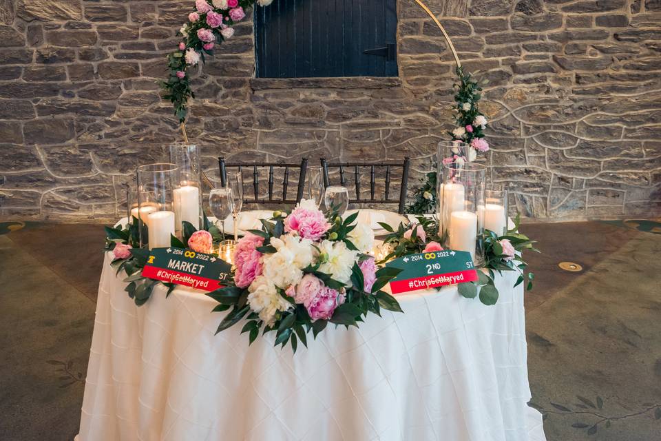 The lucky couple's table ❤️