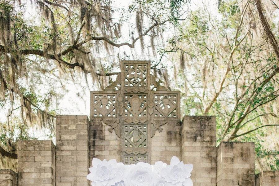 Floral back drop