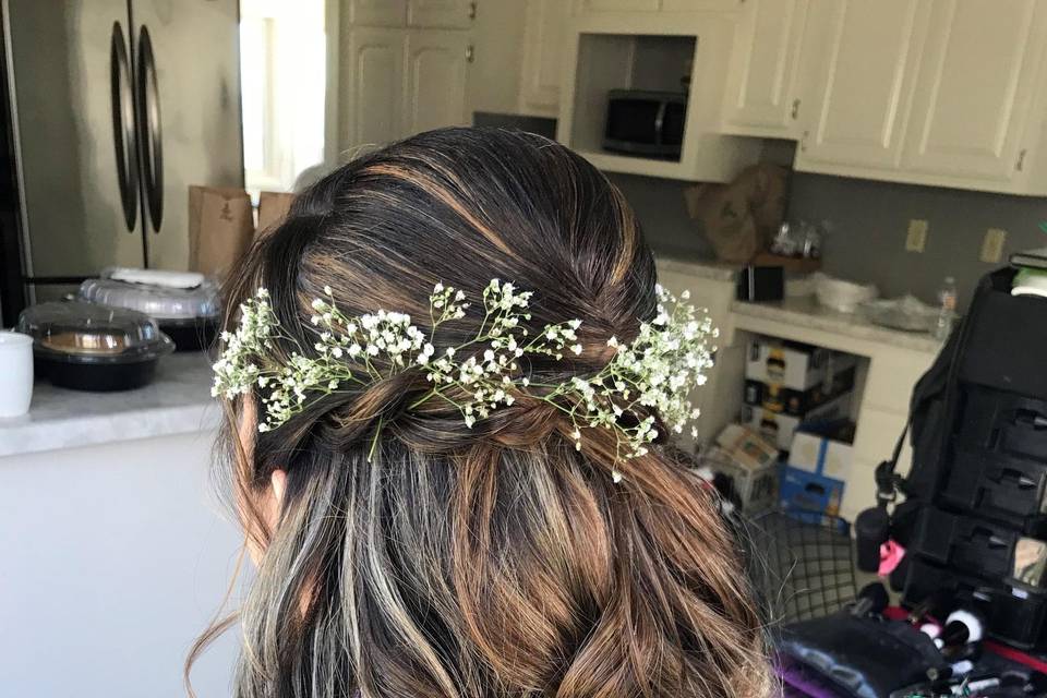 Bridesmaid hair by Erika