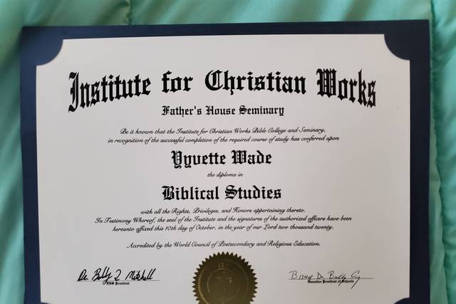 Seminary School Diploma