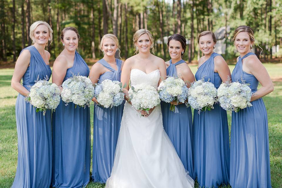 Bride with her tribe