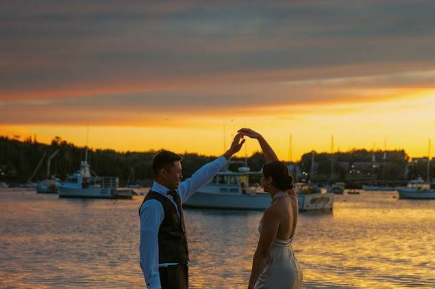 Sunset on the pier