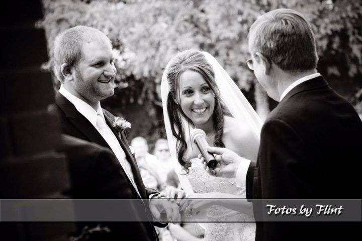 Smiling bride