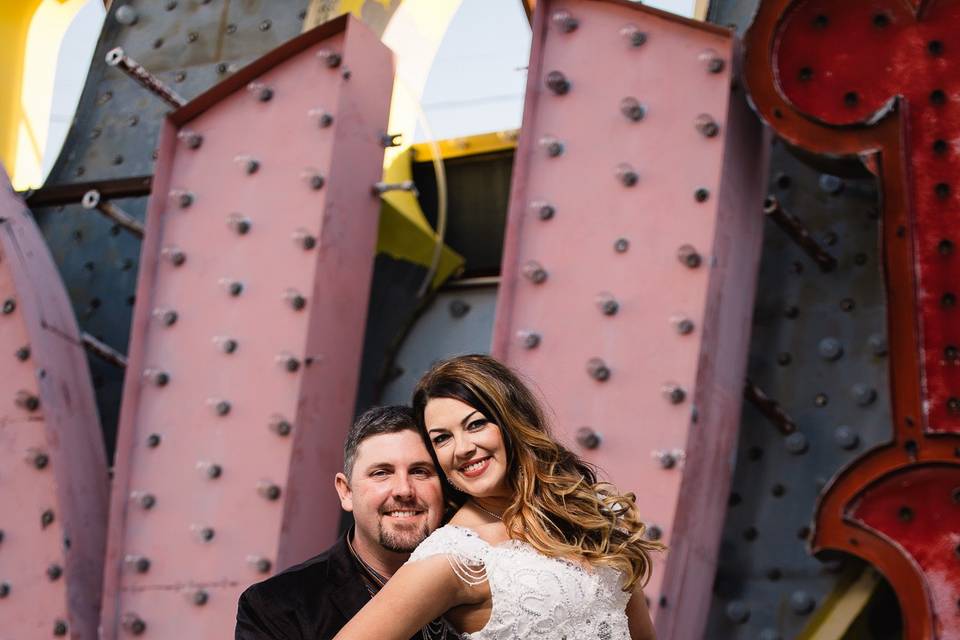 Neon Museum Wedding Photos