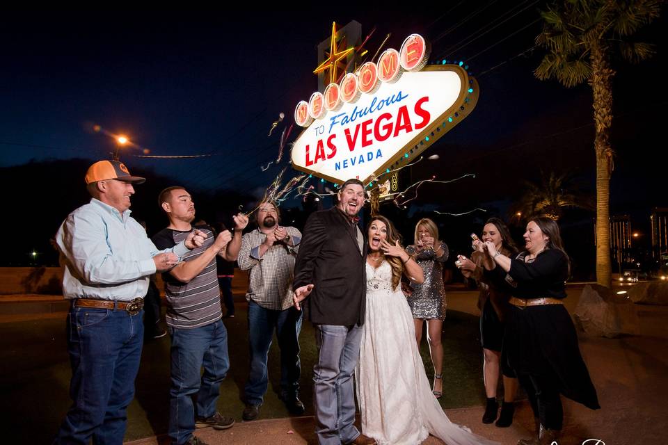 LV Sign Wedding