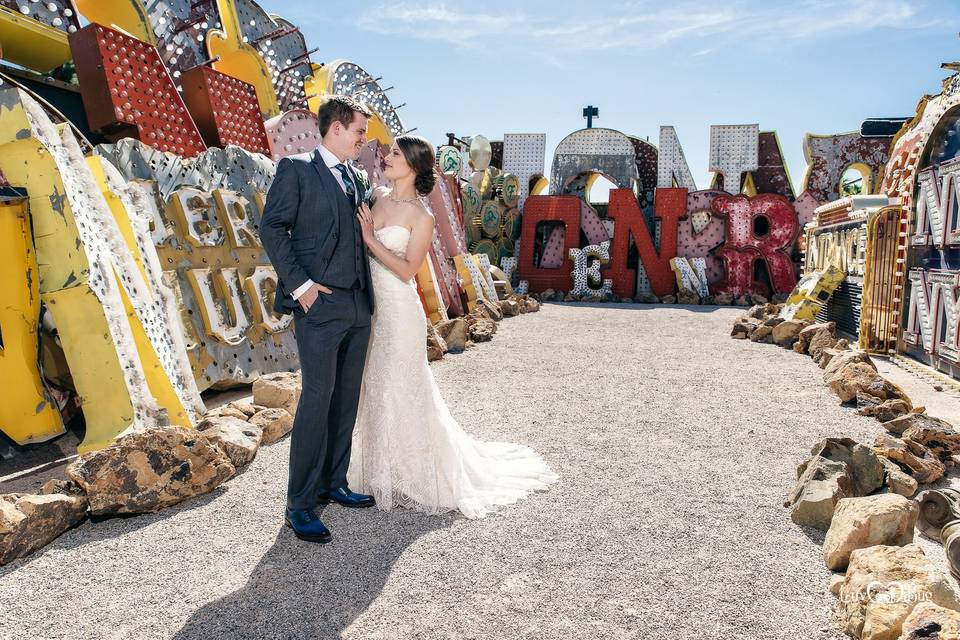 Neon Museum Wedding Photos