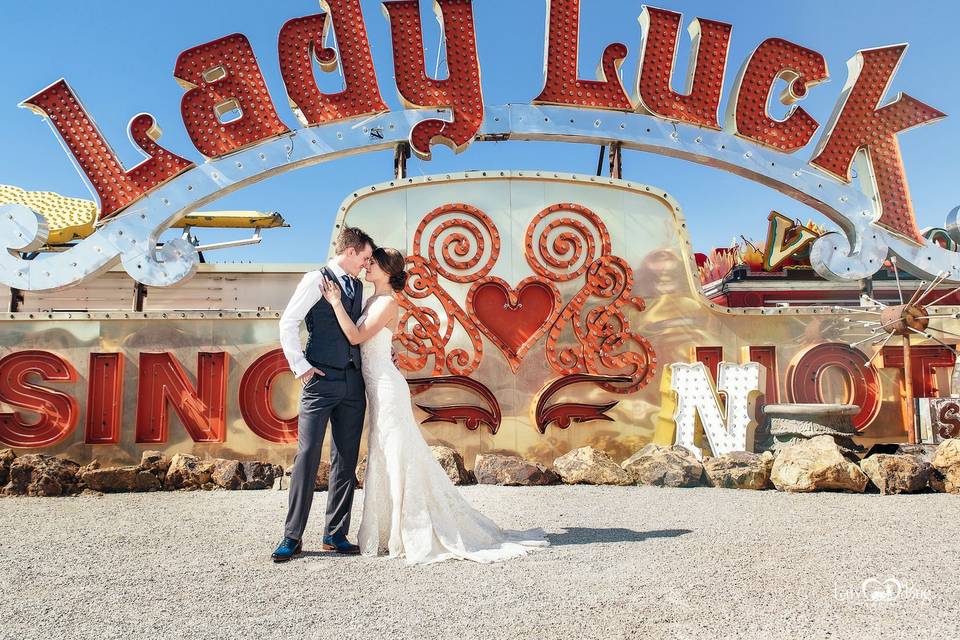 Neon Museum Wedding Photos