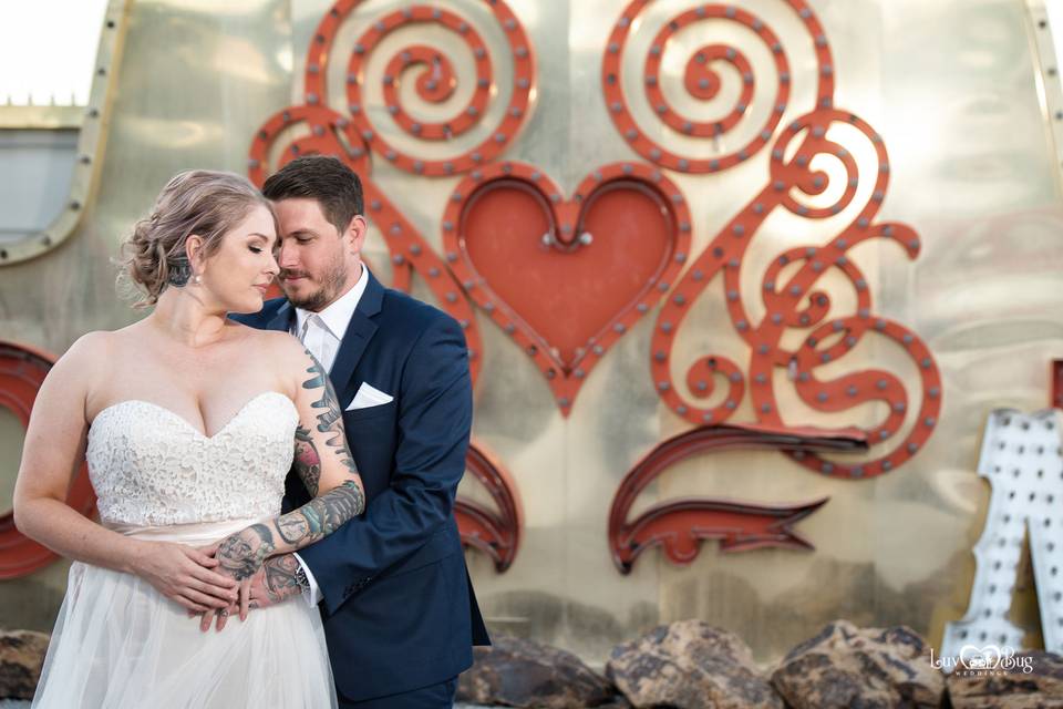 Neon Museum Wedding Photos