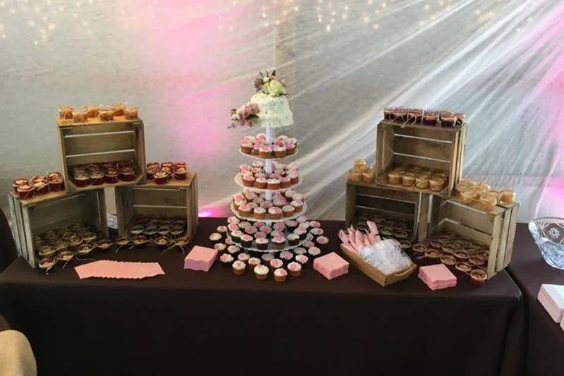 Wedding cake station