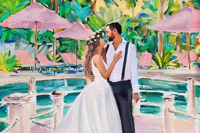 Live Wedding Painting