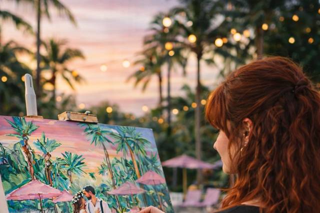 Live Wedding Painting
