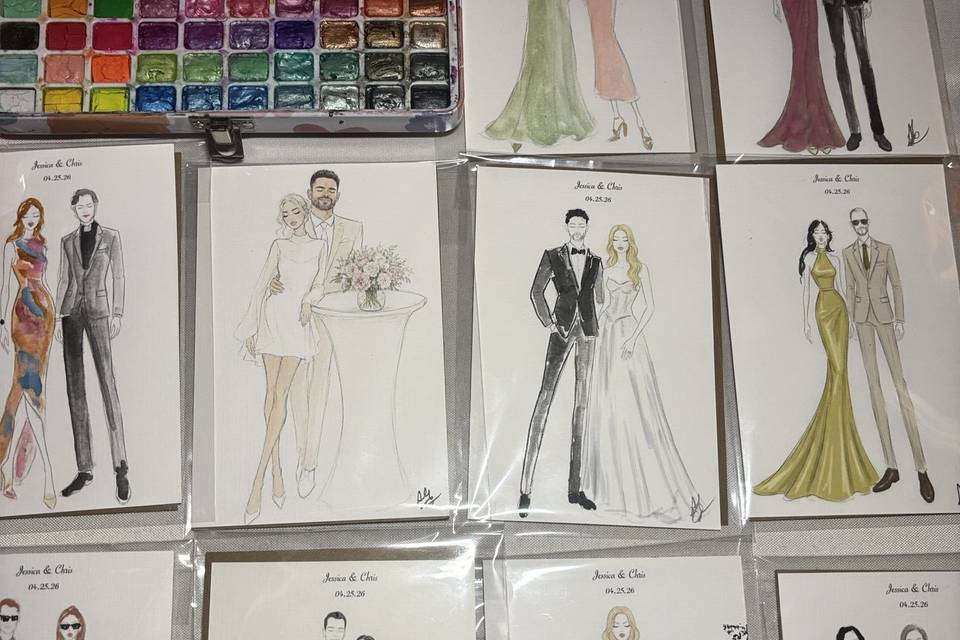 Live guest illustrations