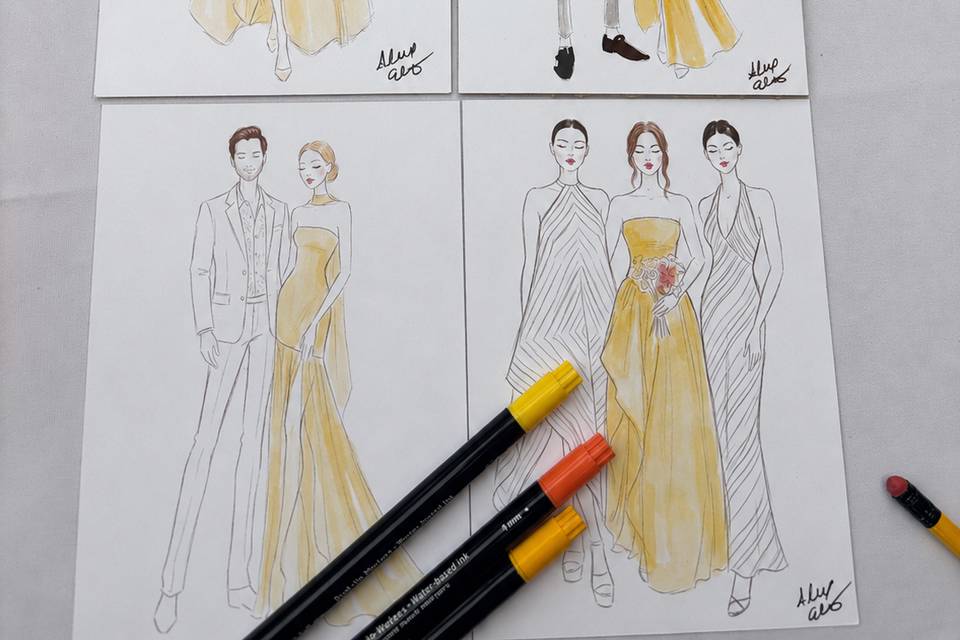 Live guest illustrations