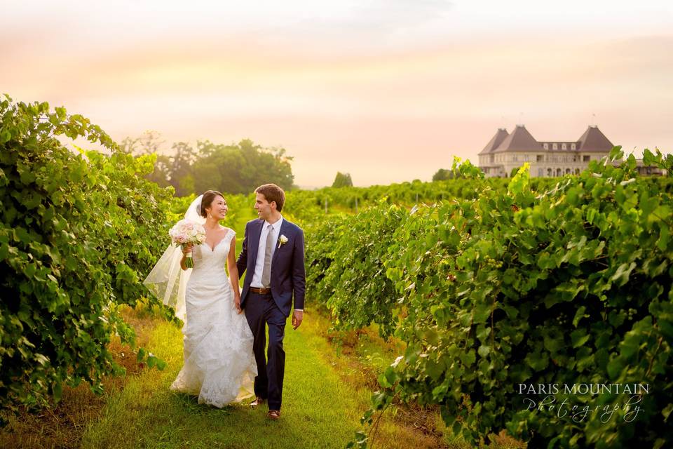Couple at the vineyards