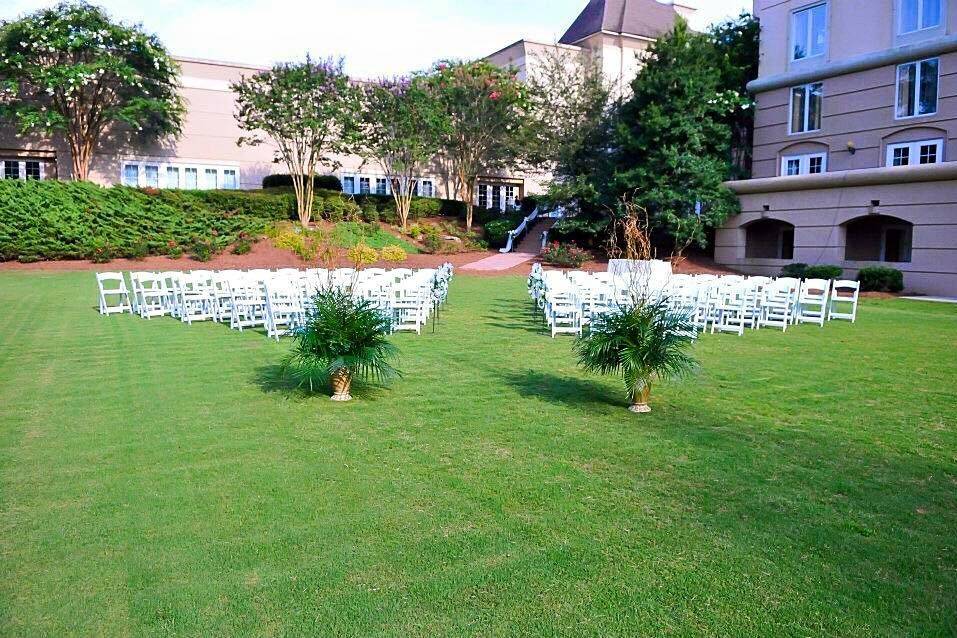 Wedding ceremony setup