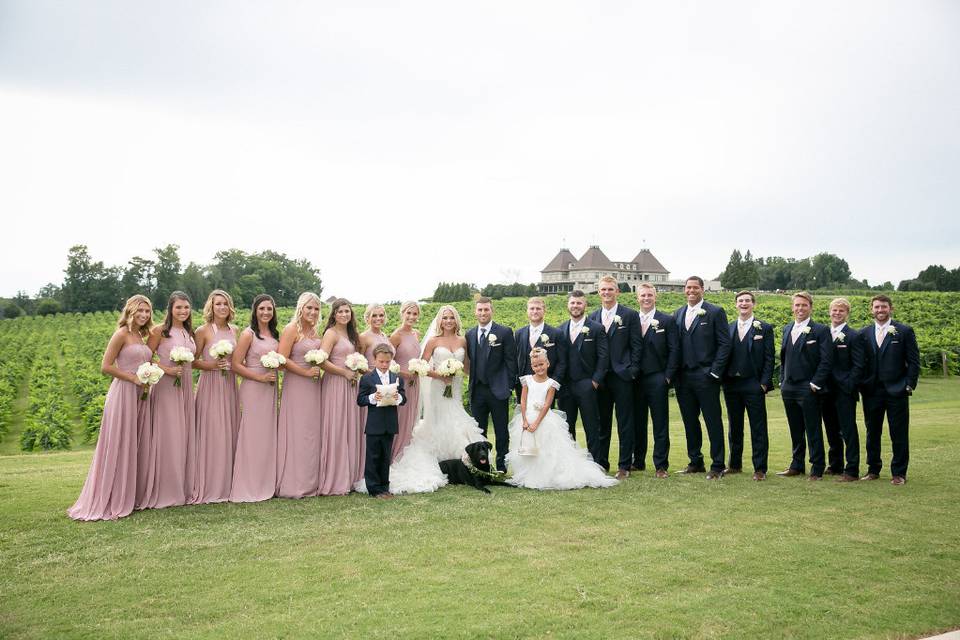 Wedding group photo