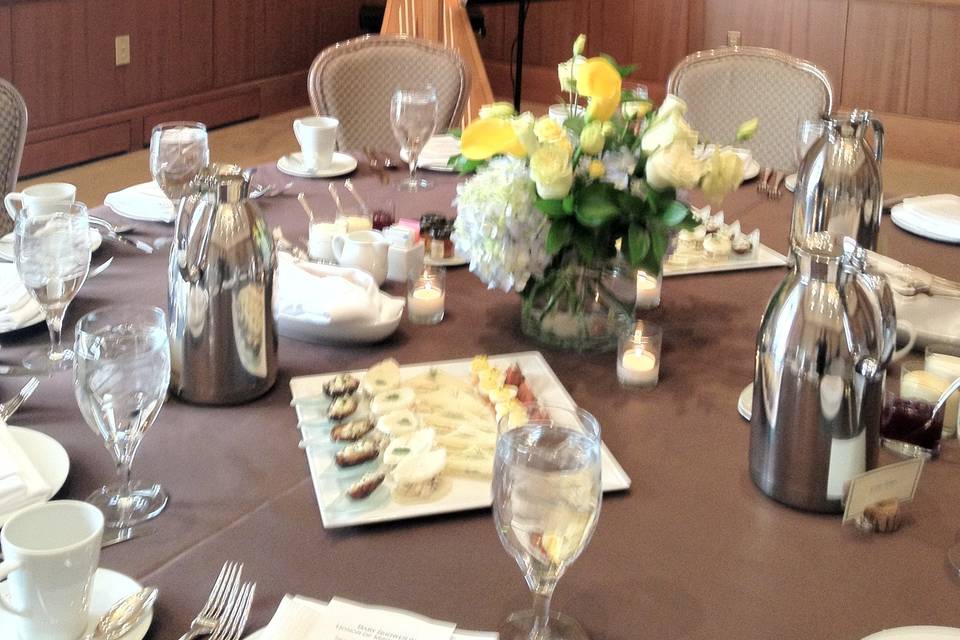 Performing for a wedding luncheon at the umstead hotel.