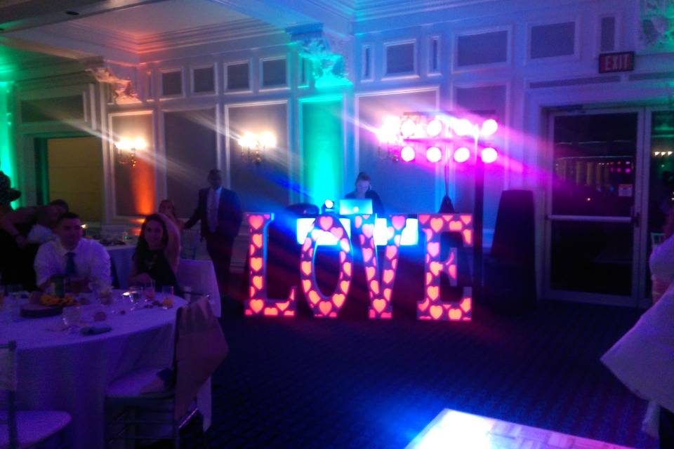 L.O.V.E Letters & lighting