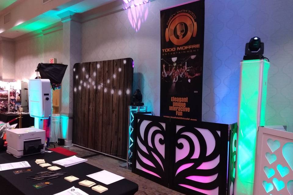 DJ and Photo Booth Display