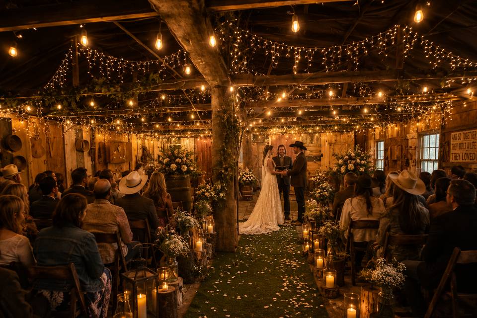 Indoor optional ceremony area