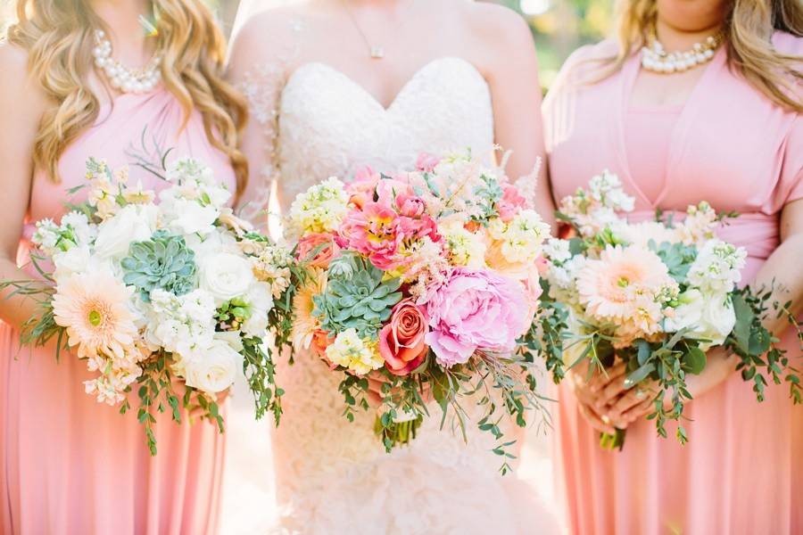 Bridal and Bridesmaid Bouquets