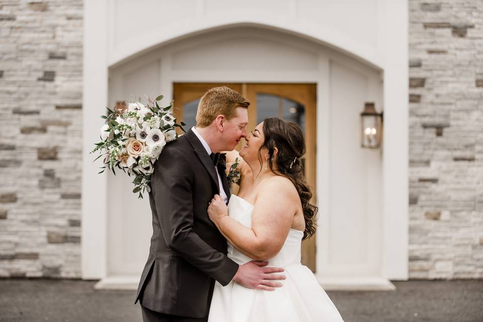 Bride & Groom Kissing