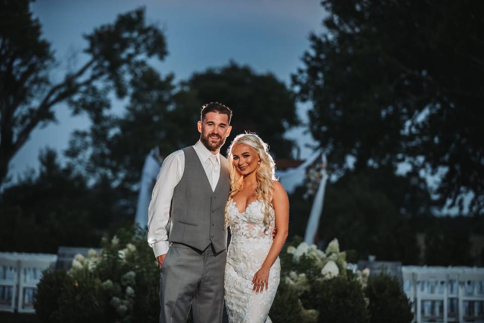 Bride & Groom Night Photo